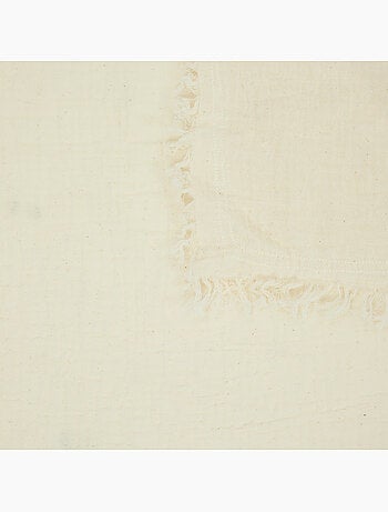 Mantel vela 150x250cm blanco cálido en gasa de algodón