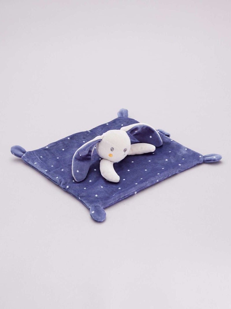 Mantita de terciopelo AZUL - Kiabi