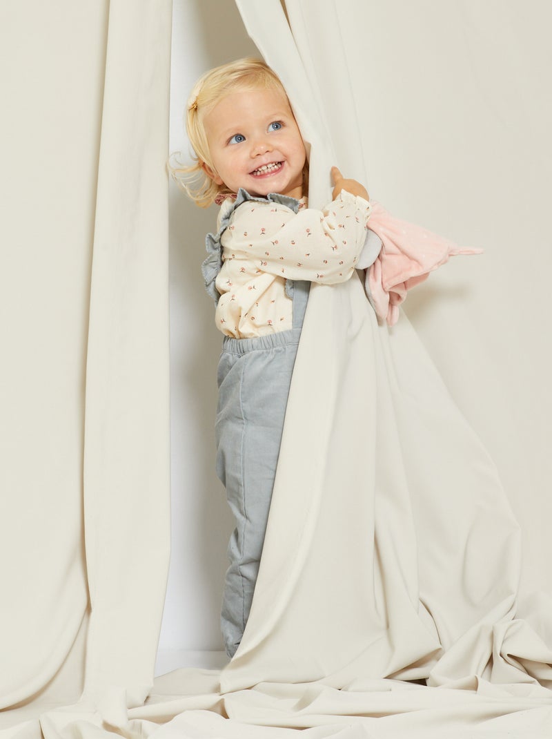 Mantita de terciopelo rosa - Kiabi