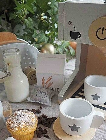 Máquina de café de madera para niños | JaBaDaBaDo