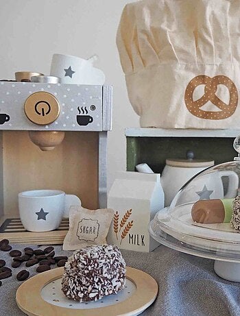 Máquina de café de madera para niños | JaBaDaBaDo