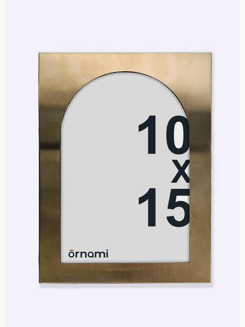 Marco de fotos de metal cepillado, forma de arco. - AFIBEL - Kiabi