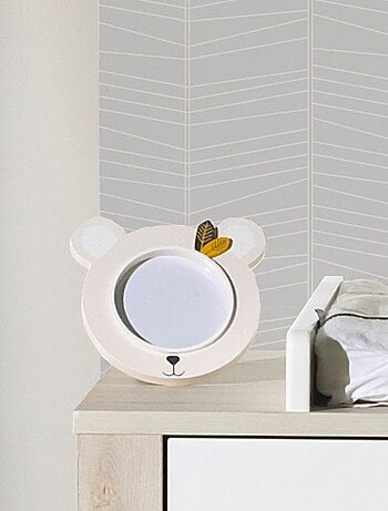 Marco de fotos oso 18x18 cm en madera - SAUTHON