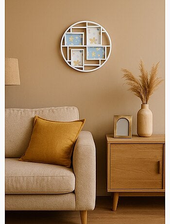 Marco de fotos redondo de 4 vistas - AFIBEL