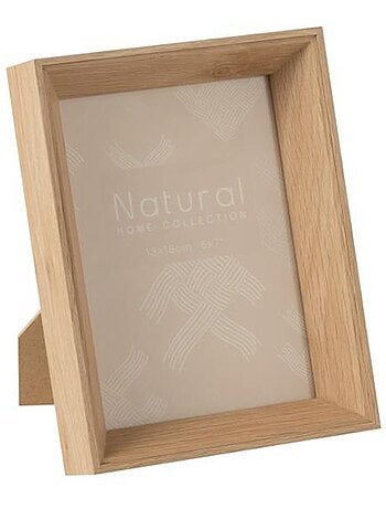 Marco medio con borde grueso en madera natural - AFIBEL