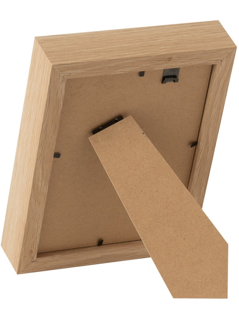 Marco medio con borde grueso en madera natural - AFIBEL Beige - Kiabi