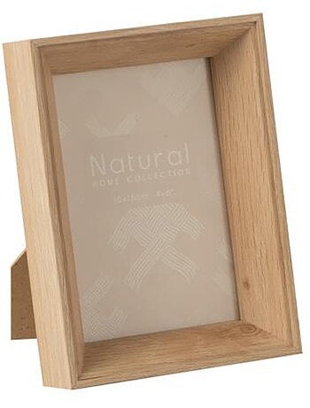 Marco pequeño con borde grueso de madera natural - AFIBEL