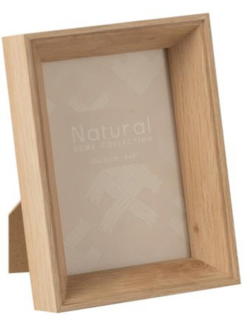 Marco pequeño con borde grueso de madera natural - AFIBEL - Kiabi