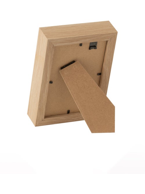 Marco pequeño con borde grueso de madera natural - AFIBEL - Kiabi