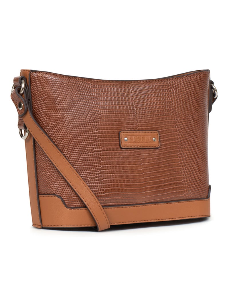 MARIA - Bolso bandolera Cognac - Kiabi