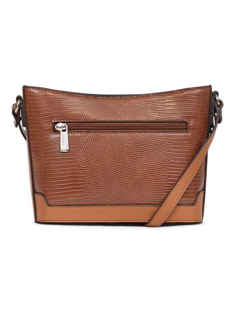 MARIA - Bolso bandolera Cognac - Kiabi