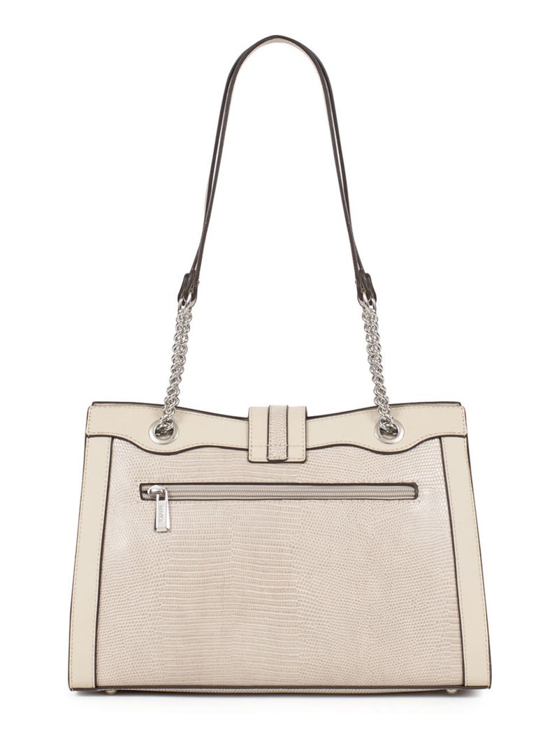 MARIA - Bolso de hombro con 2 asas Gris medio - Kiabi