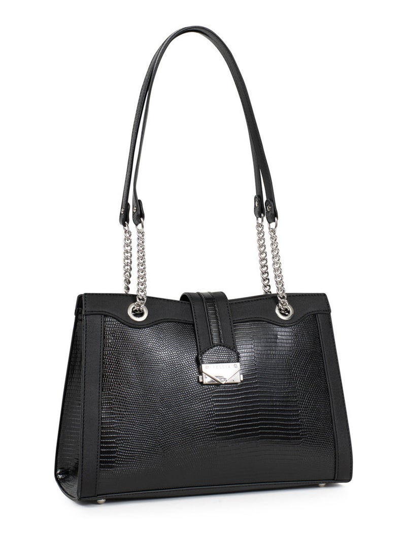 MARIA - Bolso de hombro con 2 asas Negro - Kiabi