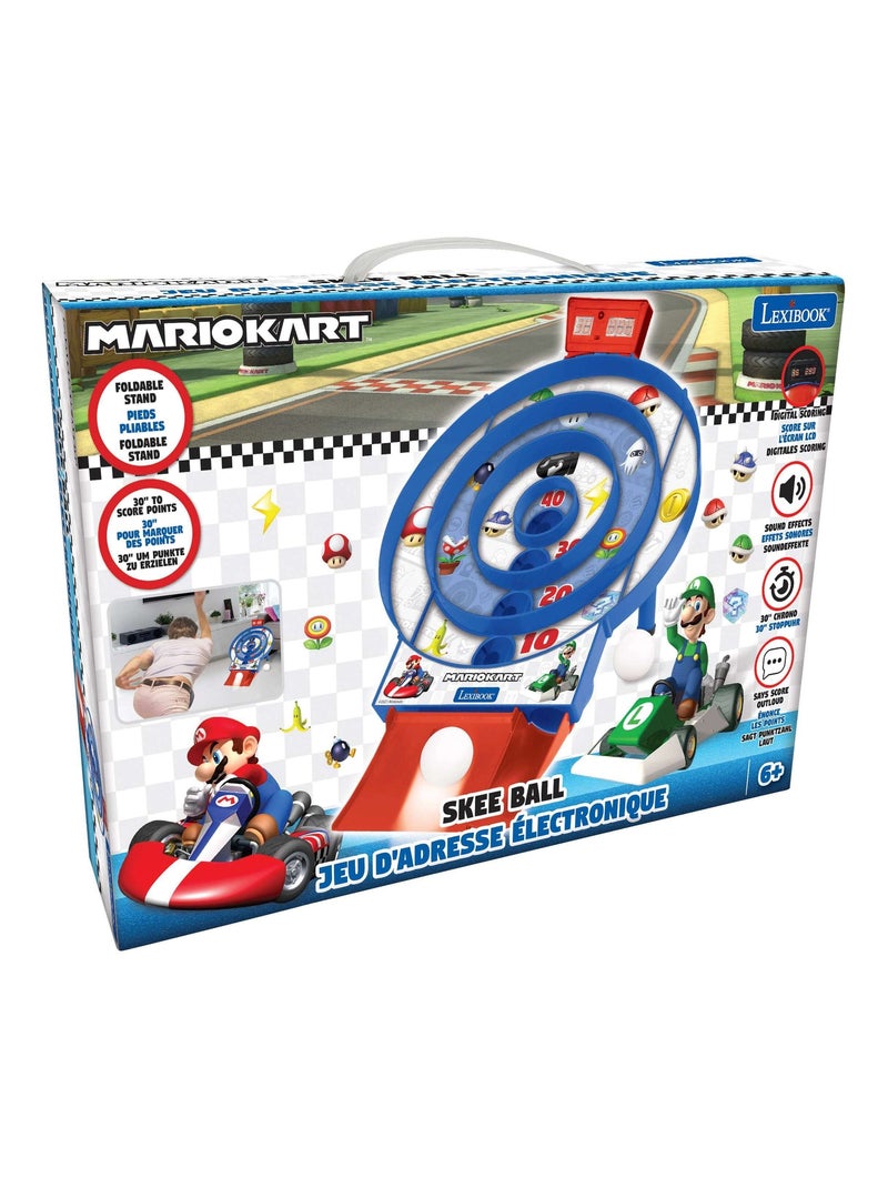 Mario Kart Target Shoot Juego electrónico con pantalla LCD y 2 bolas Azul - Kiabi