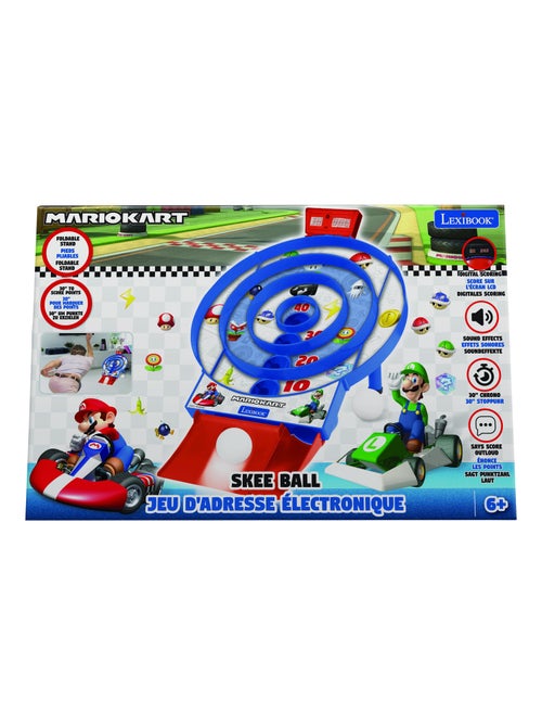 Mario Kart Target Shoot Juego electrónico con pantalla LCD y 2 bolas - Kiabi