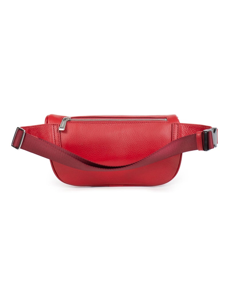 MARTA - Riñonera - Cuero Rojo oscuro - Kiabi