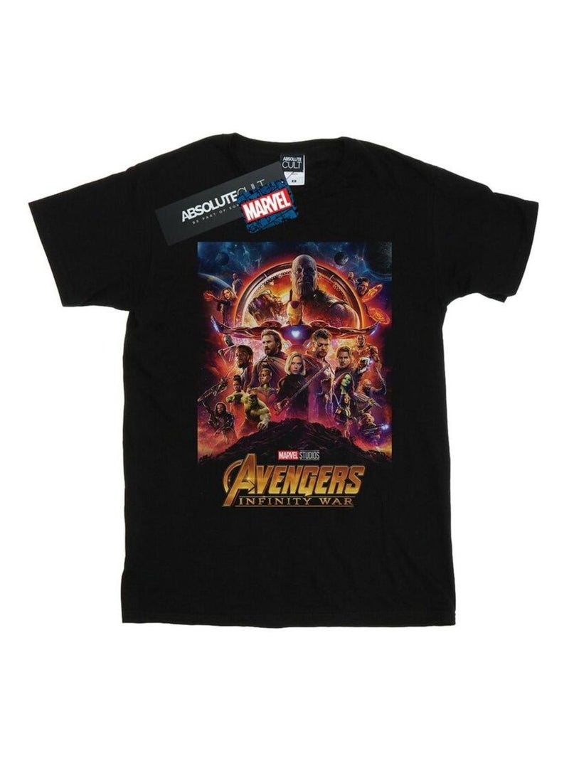 Marvel - Camiseta Avengers Infinity War Póster para Hombre Negro - Kiabi