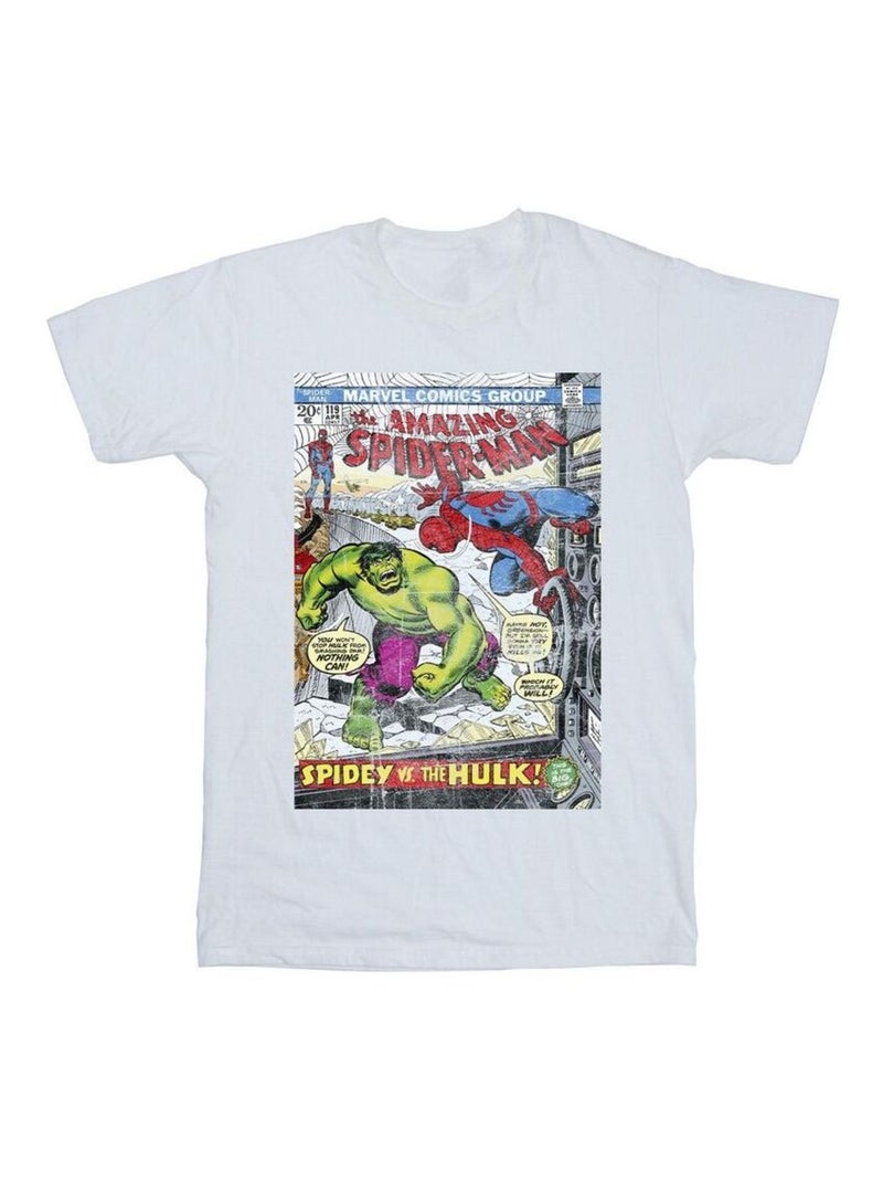 Marvel - Camiseta de Spiderman Cubierta para Hombre Blanco - Kiabi