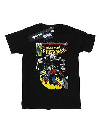 Marvel - Camiseta de Spiderman Cubierta para Hombre