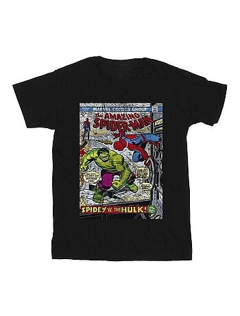 Marvel - Camiseta de Spiderman Cubierta para Hombre