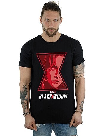Marvel - Camiseta de Viuda Negra Logotipo para Hombre