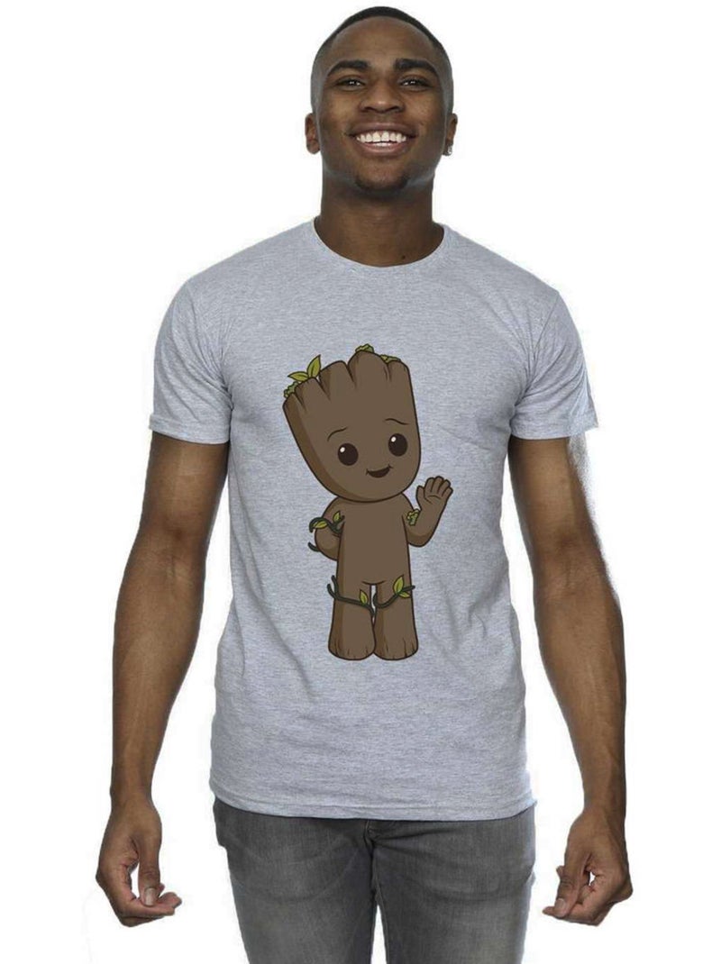 Marvel - Camiseta I Am Groot de Groot Gracioso para Hombre Gris jaspeado - Kiabi