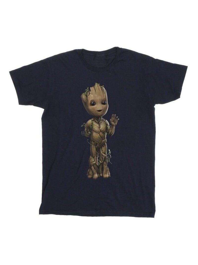 Marvel - Camiseta I Am Groot Ondas para Hombre Azul marino - Kiabi