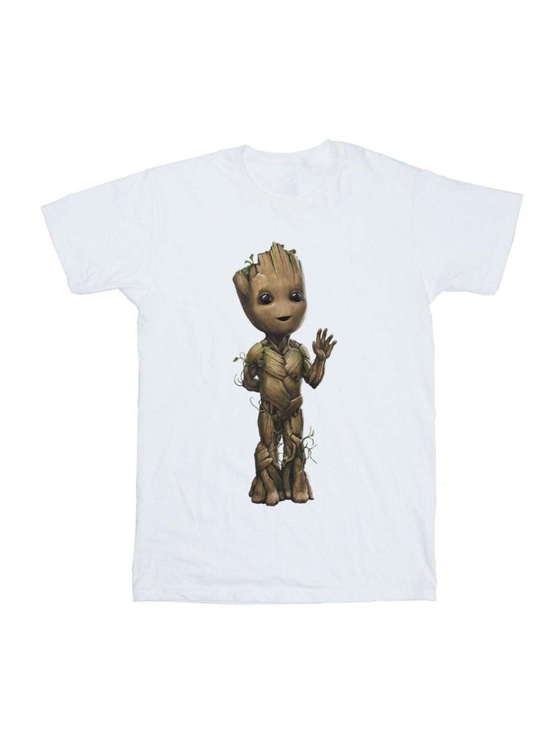 Marvel - Camiseta I Am Groot Ondas para Hombre Blanco - Kiabi