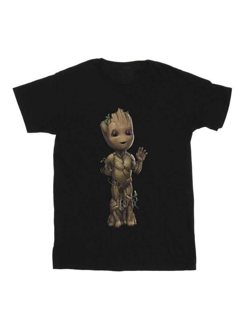 Marvel - Camiseta I Am Groot Ondas para Hombre Negro - Kiabi