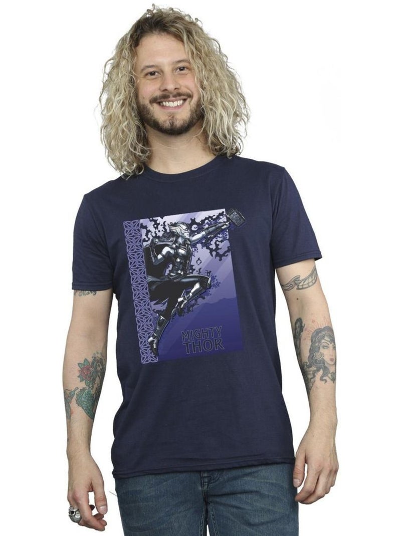 Marvel - Camiseta Love And Thunder Mighty de Thor para Hombre Azul marino - Kiabi