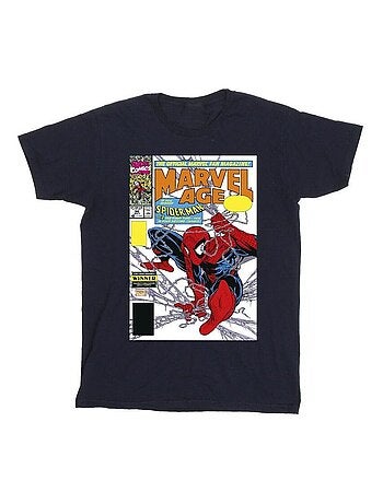 Marvel - Camiseta Marvel Age de Spiderman Portada de Cómic para Hombre