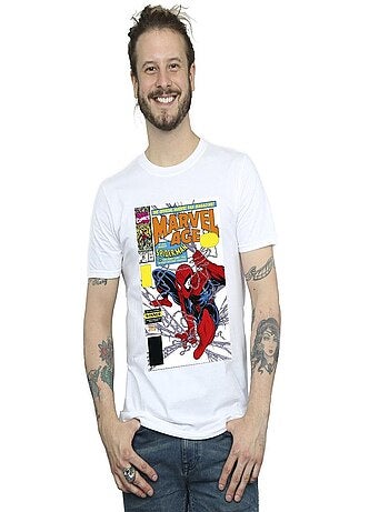 Marvel - Camiseta Marvel Age de Spiderman Portada de Cómic para Hombre