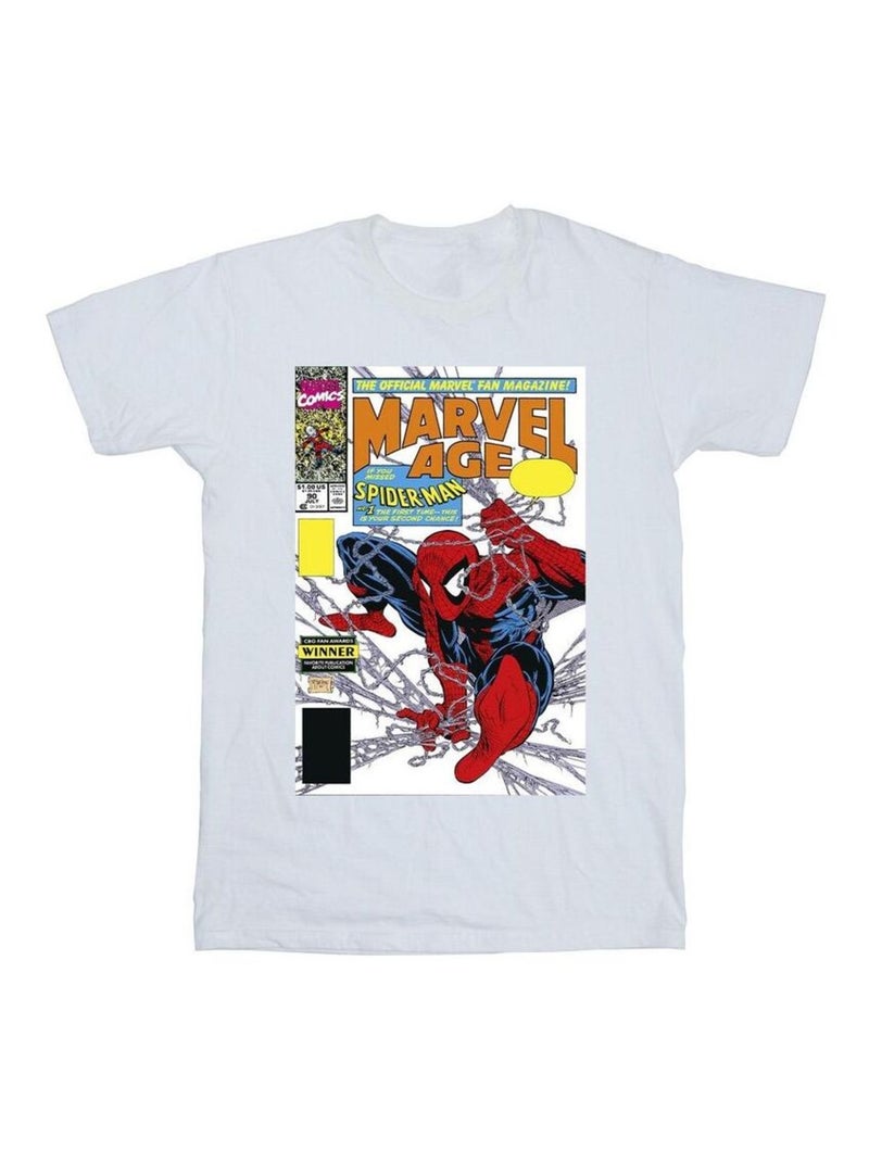 Marvel - Camiseta Marvel Age de Spiderman Portada de Cómic para Hombre Blanco - Kiabi