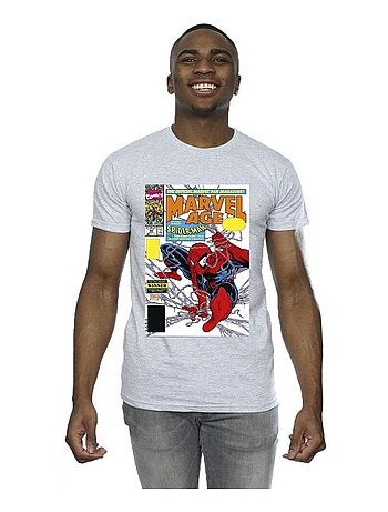 Marvel - Camiseta Marvel Age de Spiderman Portada de Cómic para Hombre