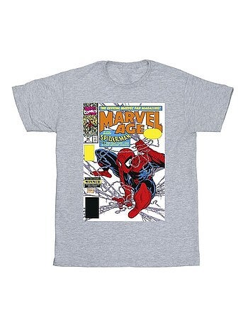 Marvel - Camiseta Marvel Age de Spiderman Portada de Cómic para Hombre