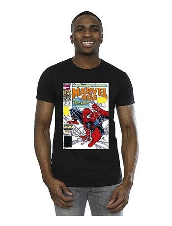 Marvel - Camiseta Marvel Age de Spiderman Portada de Cómic para Hombre