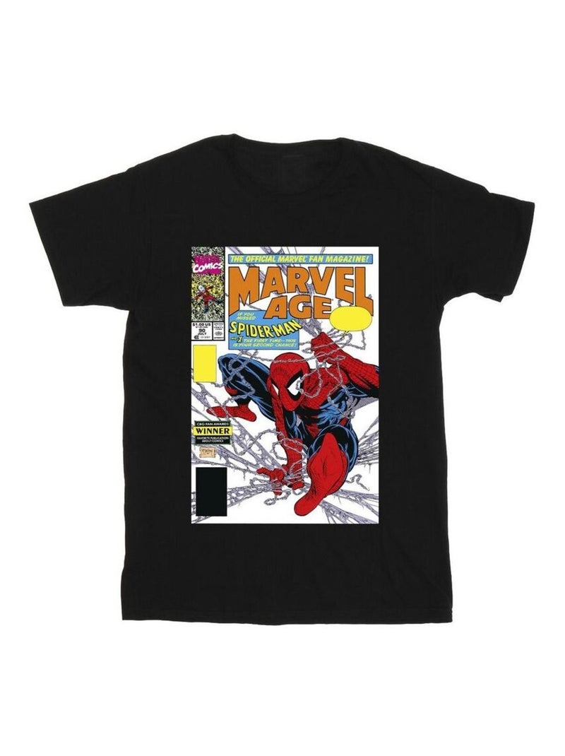 Marvel - Camiseta Marvel Age de Spiderman Portada de Cómic para Hombre Negro - Kiabi