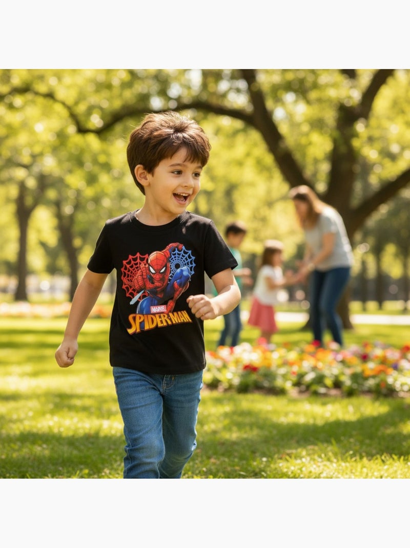 Marvel - Camiseta niño Spider Man Negro - Kiabi