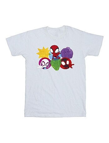 Marvel - Camiseta Spidey And His Amazing Friends Caras para Hombre