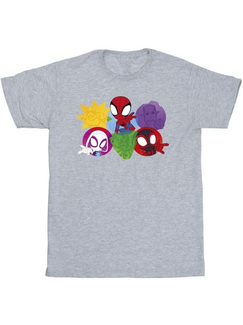 Marvel - Camiseta Spidey And His Amazing Friends Caras para Hombre - Kiabi Marvel - Camiseta Spidey And His Amazing Friends Caras para Hombre - Kiabi