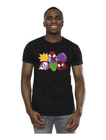Marvel - Camiseta Spidey And His Amazing Friends Caras para Hombre