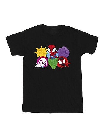 Marvel - Camiseta Spidey And His Amazing Friends Caras para Hombre