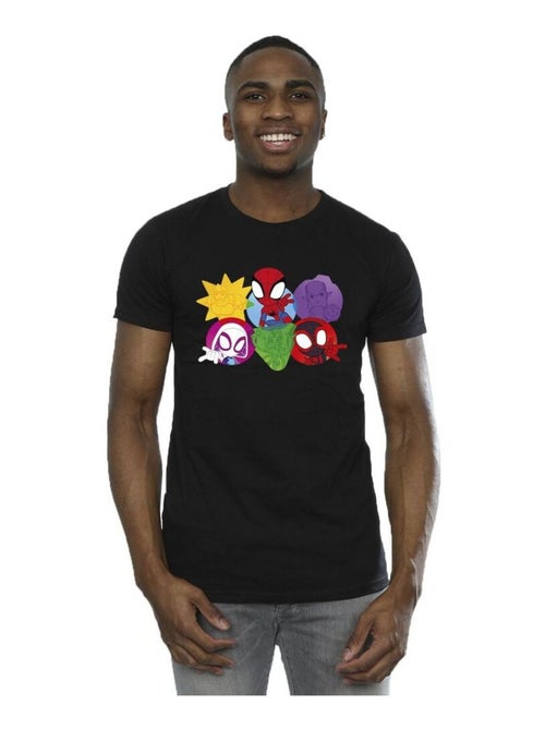Marvel - Camiseta Spidey And His Amazing Friends Caras para Hombre - Kiabi Marvel - Camiseta Spidey And His Amazing Friends Caras para Hombre - Kiabi