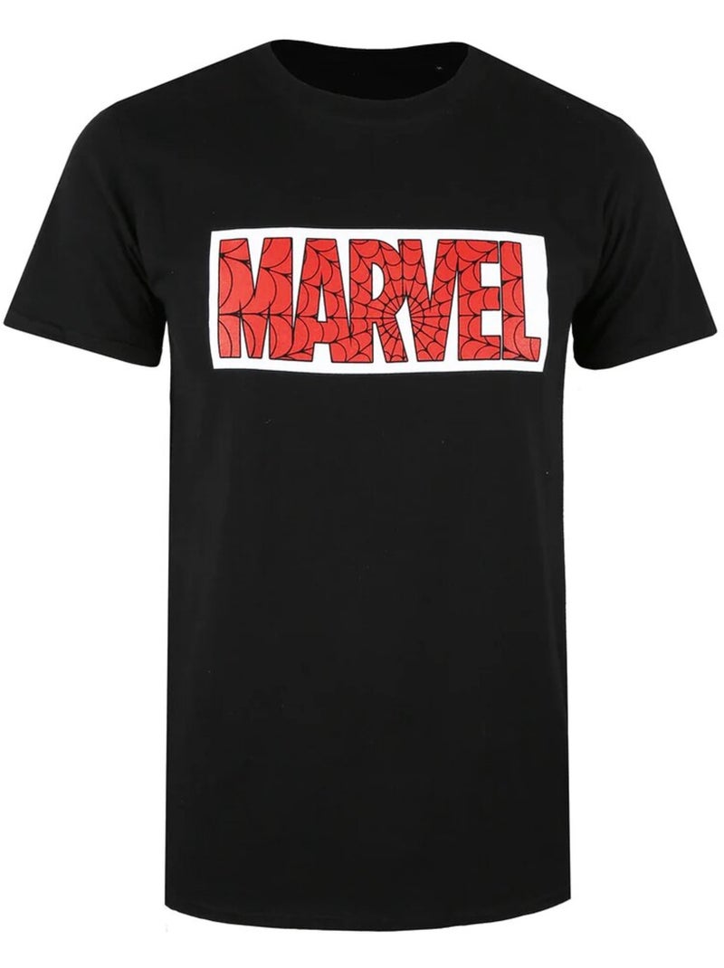 Marvel - Camiseta Telaraña para Hombre Negro Blanco - Kiabi