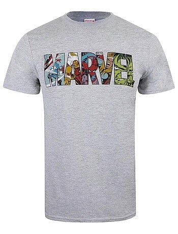 Marvel - Camiseta Tira de Cómic para Hombre