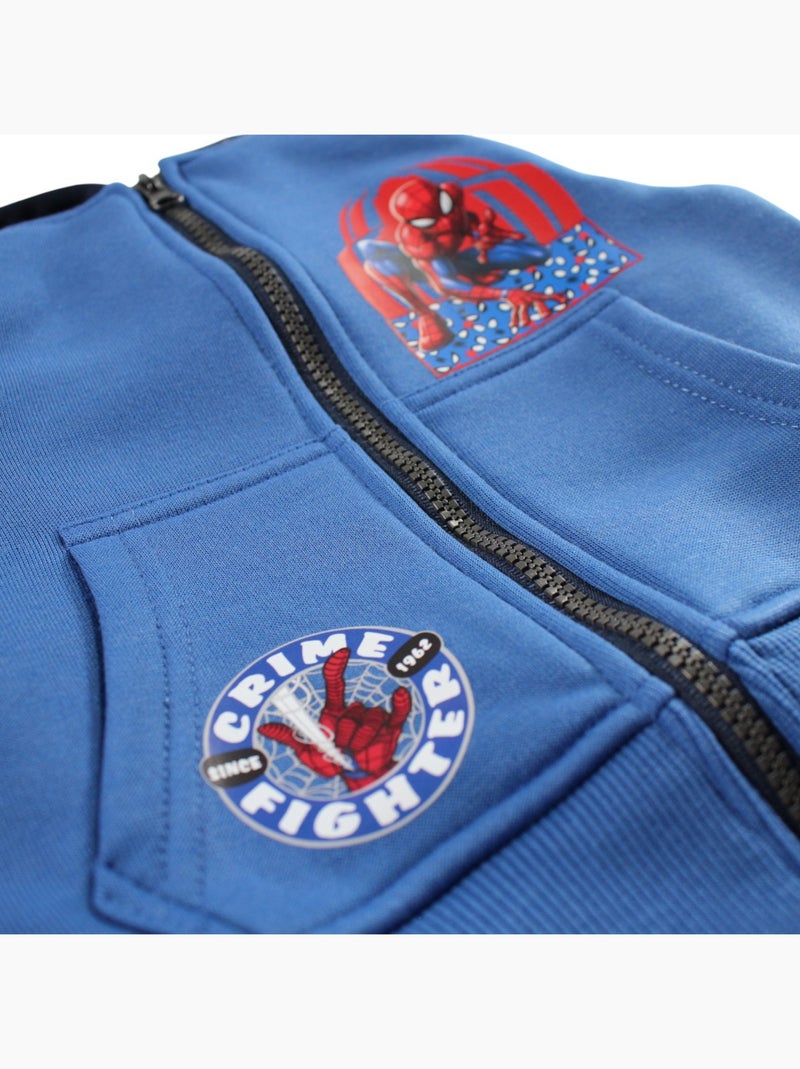 Marvel - Chaqueta con capucha para niño Azul - Kiabi