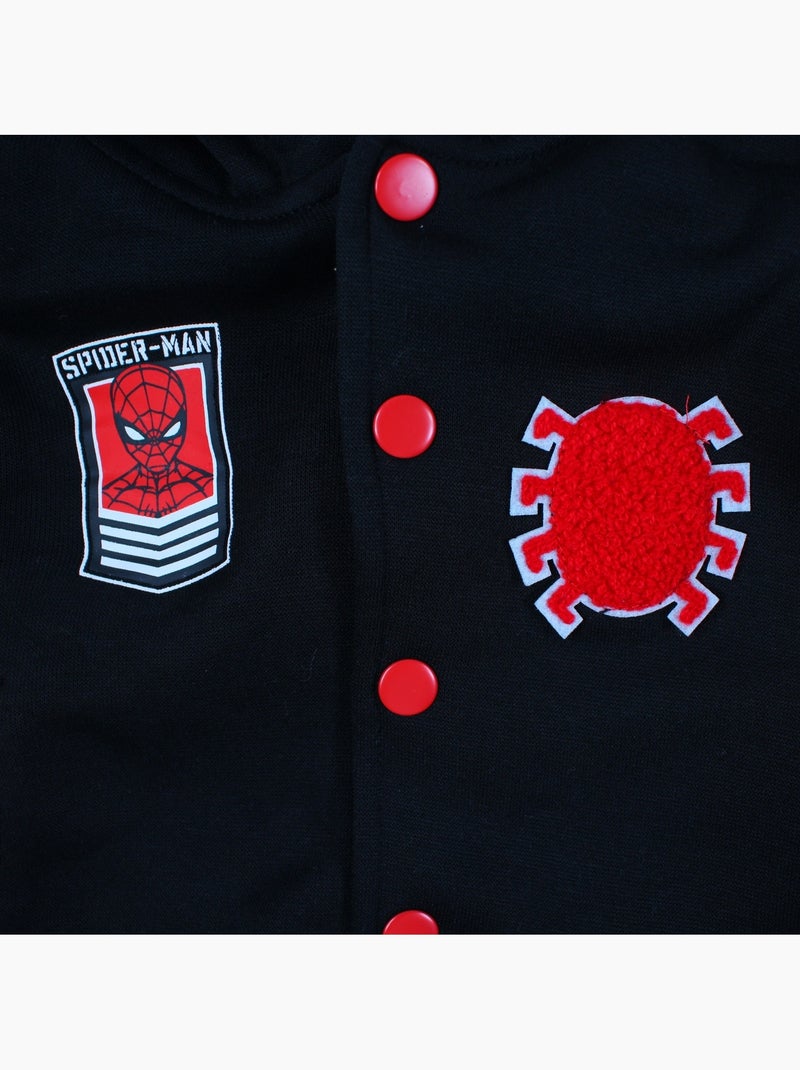 Marvel - chaqueta teddy con capucha spider man niño Negro - Kiabi