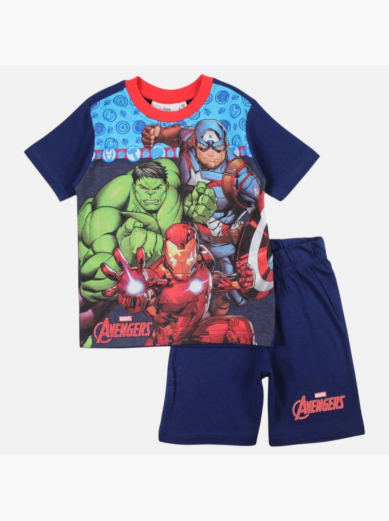 Marvel - Conjunto camiseta y short Azul marino - Kiabi