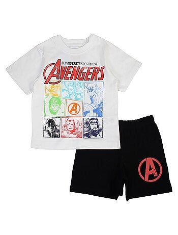 Marvel - Conjunto camiseta y short niño Avengers