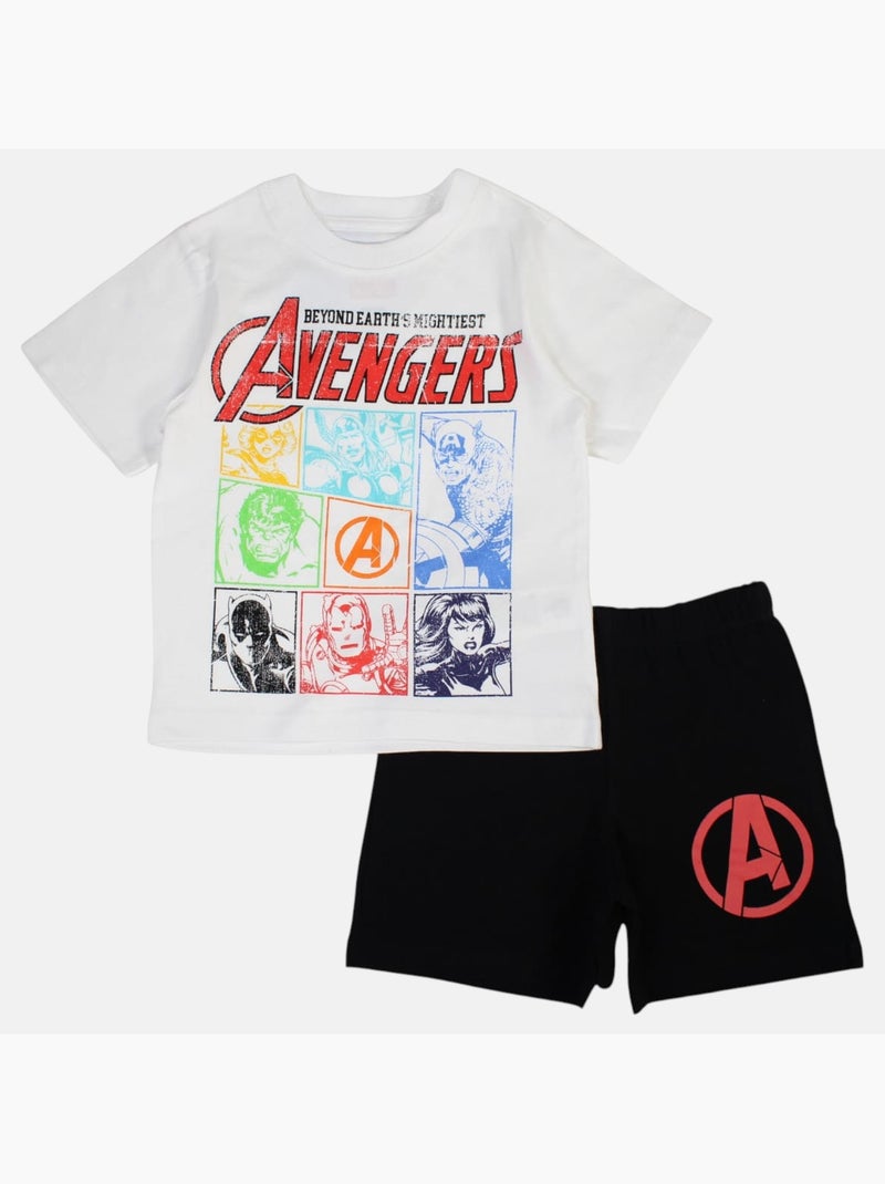 Marvel - Conjunto camiseta y short niño Blanco - Kiabi